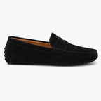 Comptoir du Mocassin Mocassins faits main Homme en cuir suédé Noir