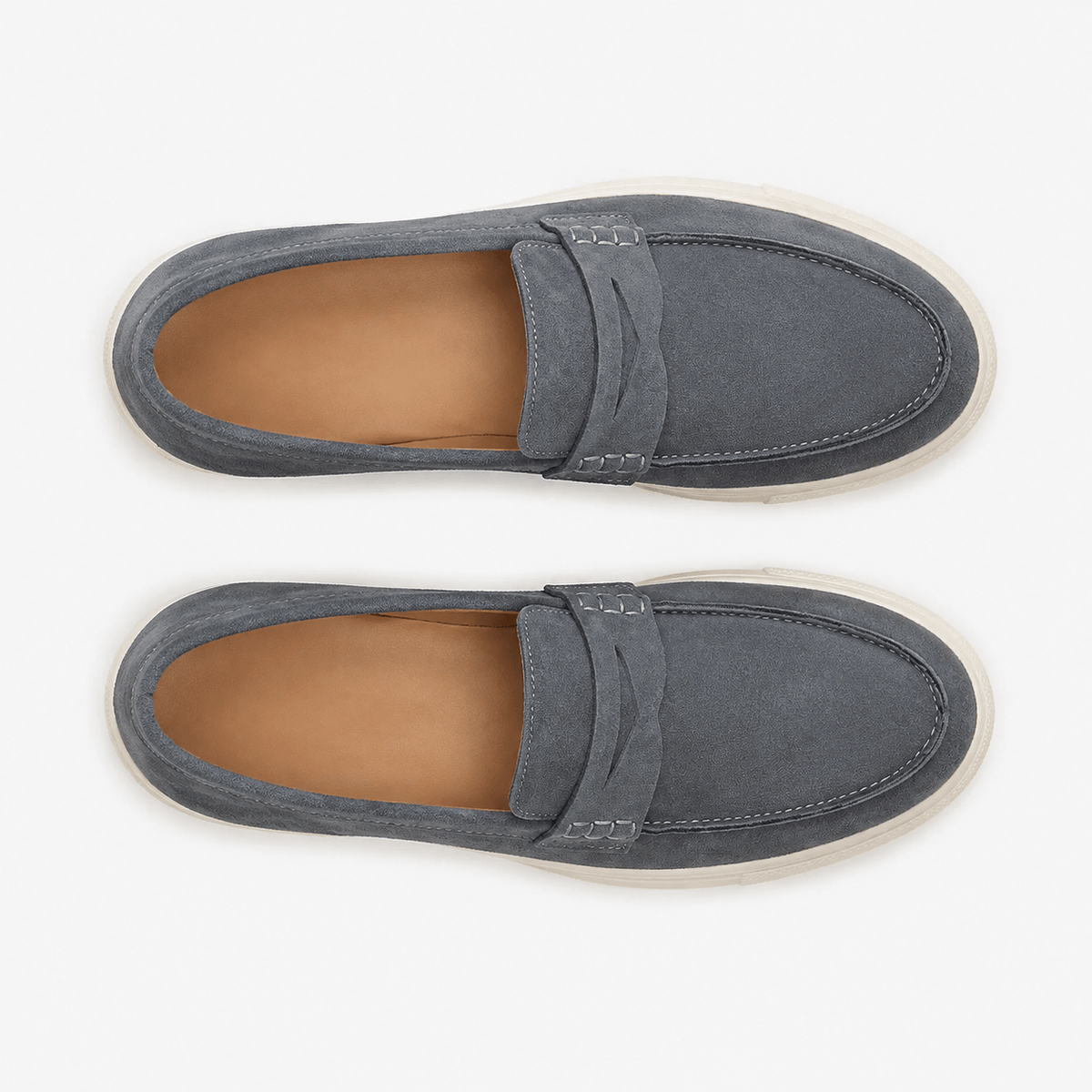 Comptoir du Mocassin Mocassins bateau homme suède gris