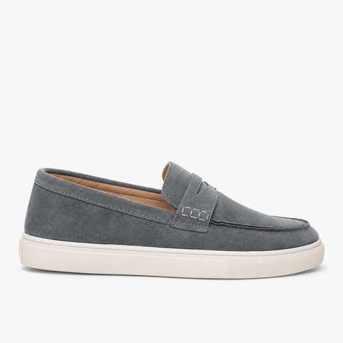 Comptoir du Mocassin Mocassins bateau homme suède gris