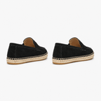 Comptoir du Mocassin Mocassins Espadrilles femme en cuir suédé Marron foncé