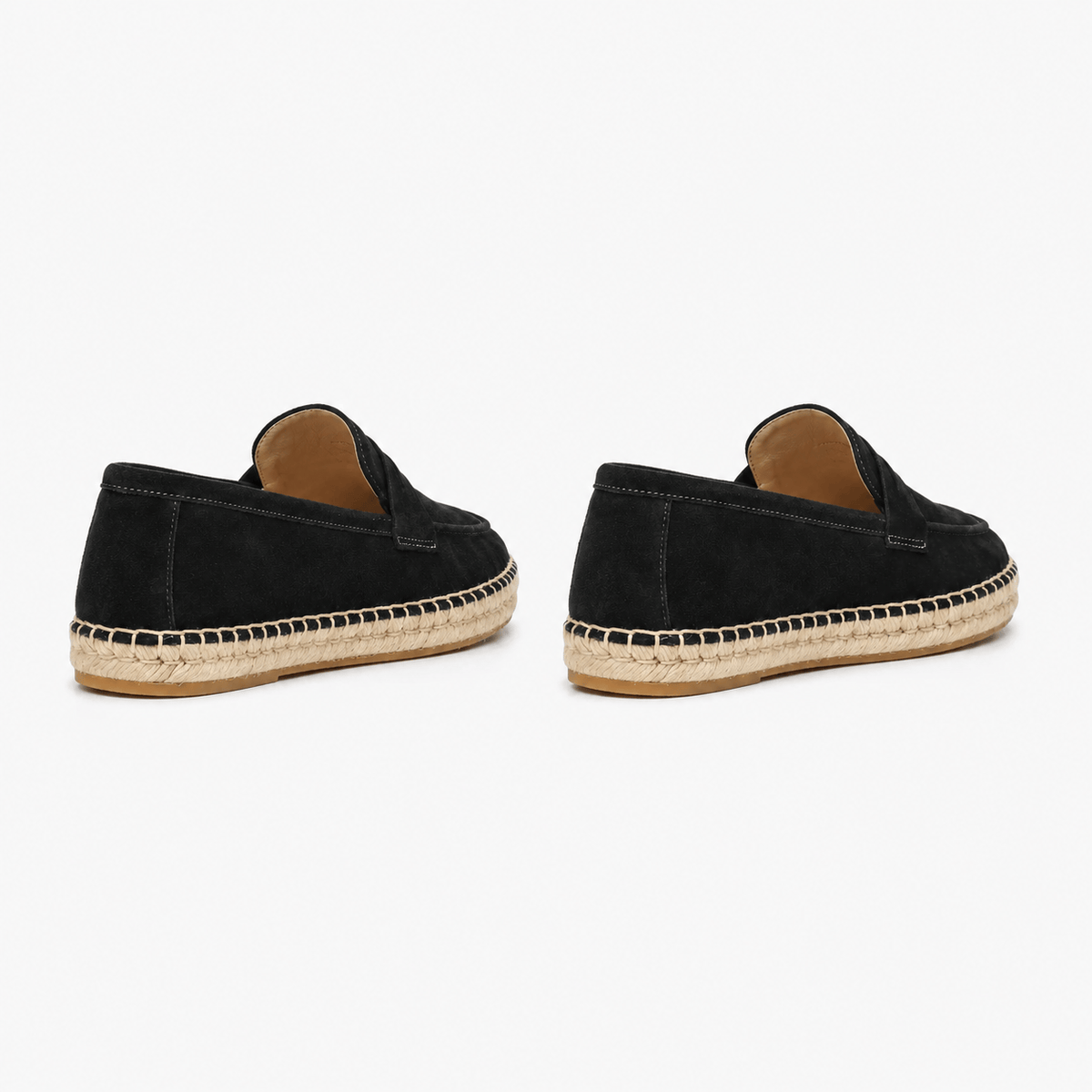 Comptoir du Mocassin Mocassins Espadrilles femme en cuir suédé Marron foncé