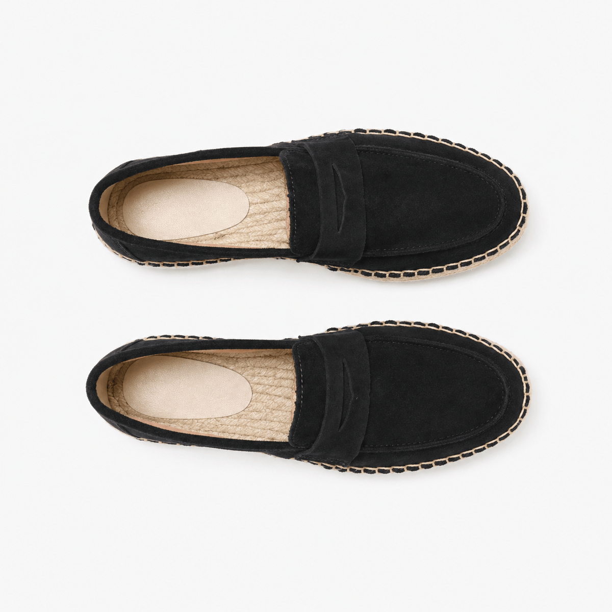 Comptoir du Mocassin Mocassins Espadrilles femme en cuir suédé Marron foncé