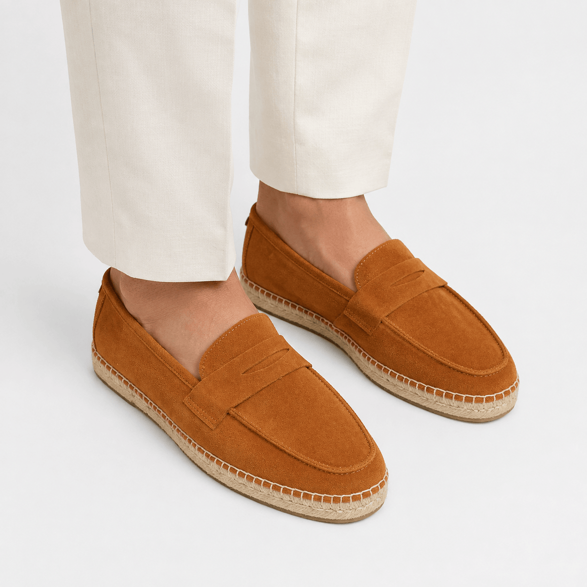 Comptoir du Mocassin Mocassins Espadrilles Homme Camel
