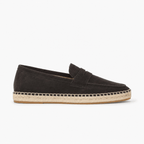 Comptoir du Mocassin Mocassins Espadrilles Homme en Cuir Suédé Bleu marine à Semelle Jute