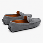 Comptoir du Mocassin Mocassins faits main Homme en cuir suédé Gris