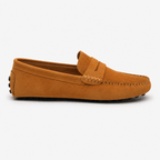 Comptoir du Mocassin Mocassins faits main Homme en cuir suédé Marron clair