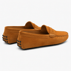 Comptoir du Mocassin Mocassins faits main Homme en cuir suédé Marron clair