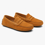 Comptoir du Mocassin Mocassins faits main Homme en cuir suédé Marron clair