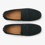 Comptoir du Mocassin Mocassins faits main Homme en cuir suédé Vert
