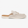 Comptoir du Mocassin Mocassins Femme Plats Beige à Boucle Métallique