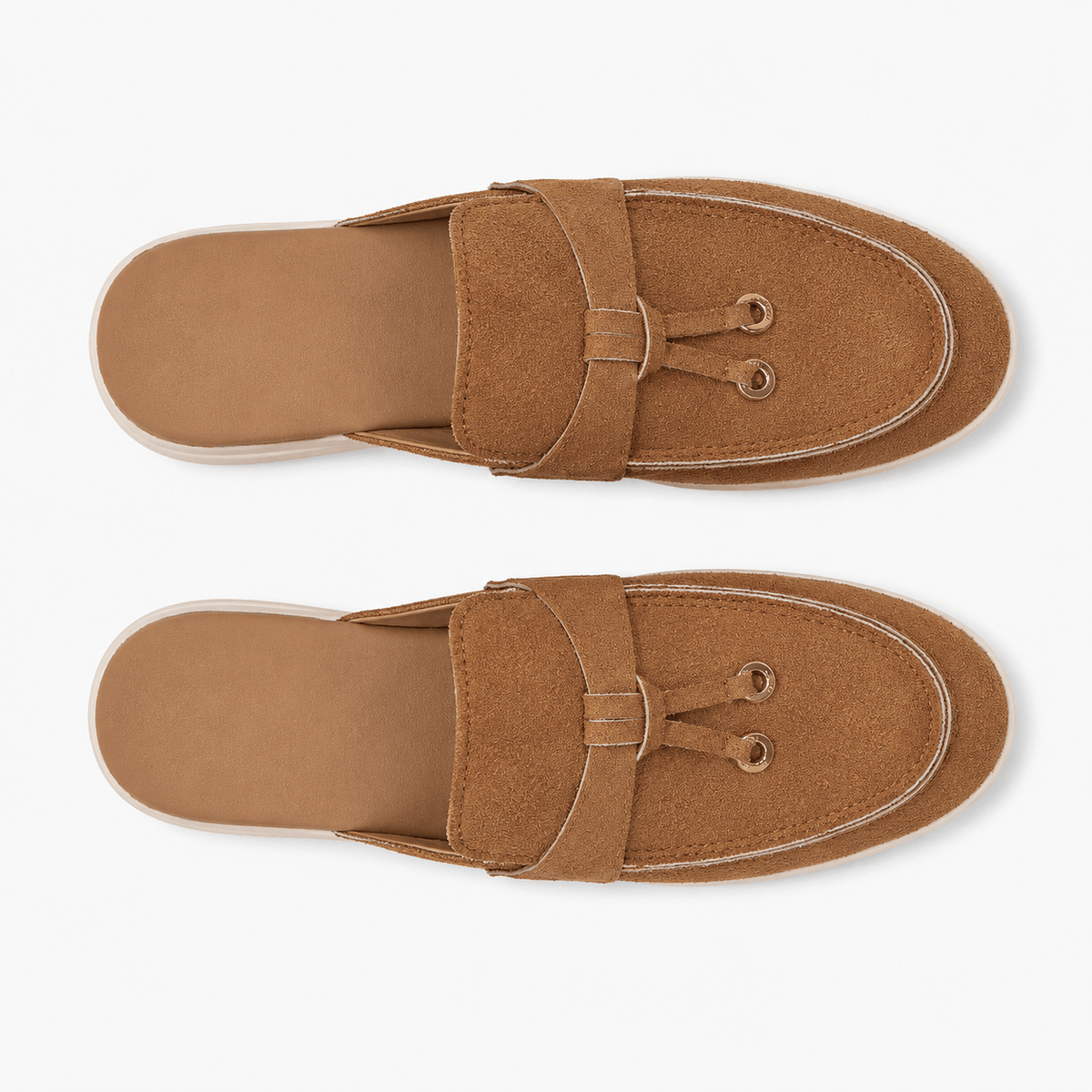 Comptoir du Mocassin Mocassins Femme Plats Camel à Boucle Métallique