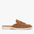 Comptoir du Mocassin Mocassins Femme Plats Camel à Boucle Métallique