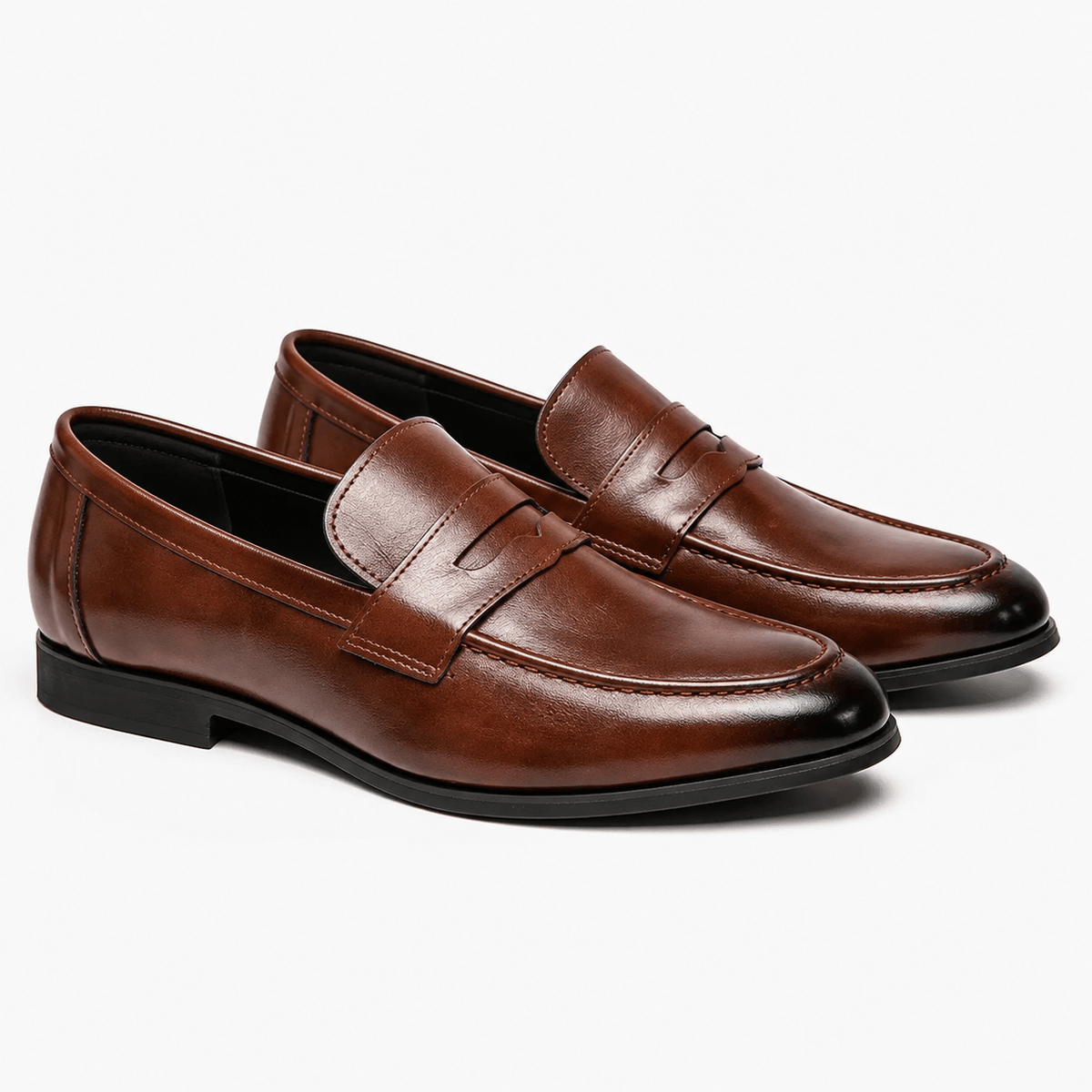Comptoir du Mocassin Mocassins habillés homme en cuir marron