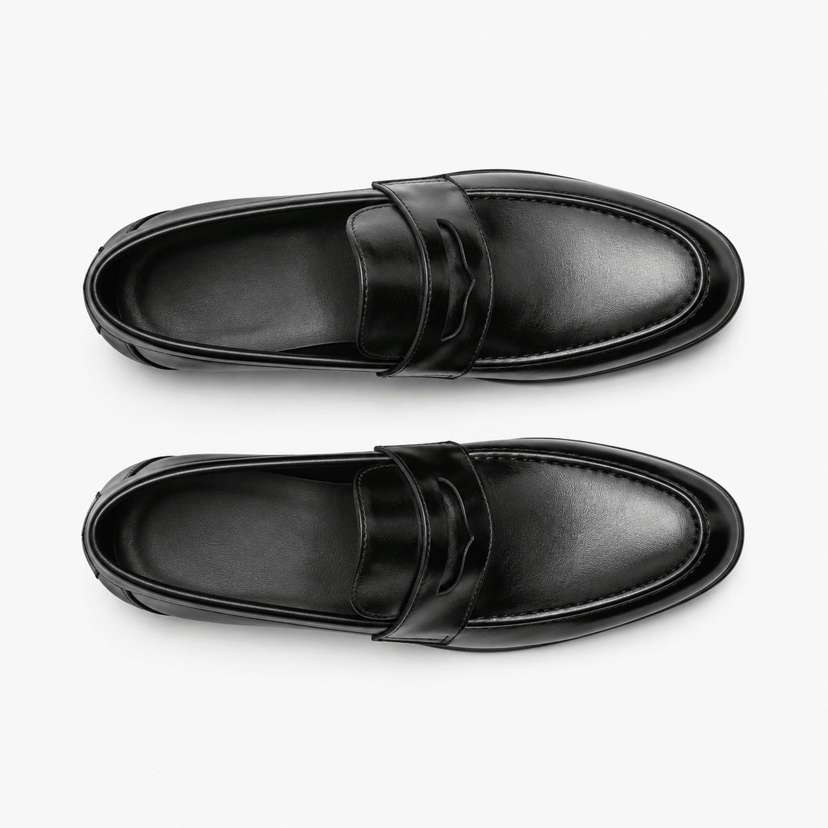 Comptoir du Mocassin Mocassins habillés homme en cuir noir