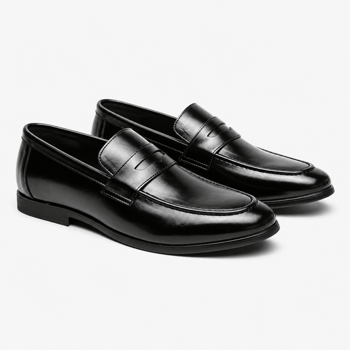Comptoir du Mocassin Mocassins habillés homme en cuir noir
