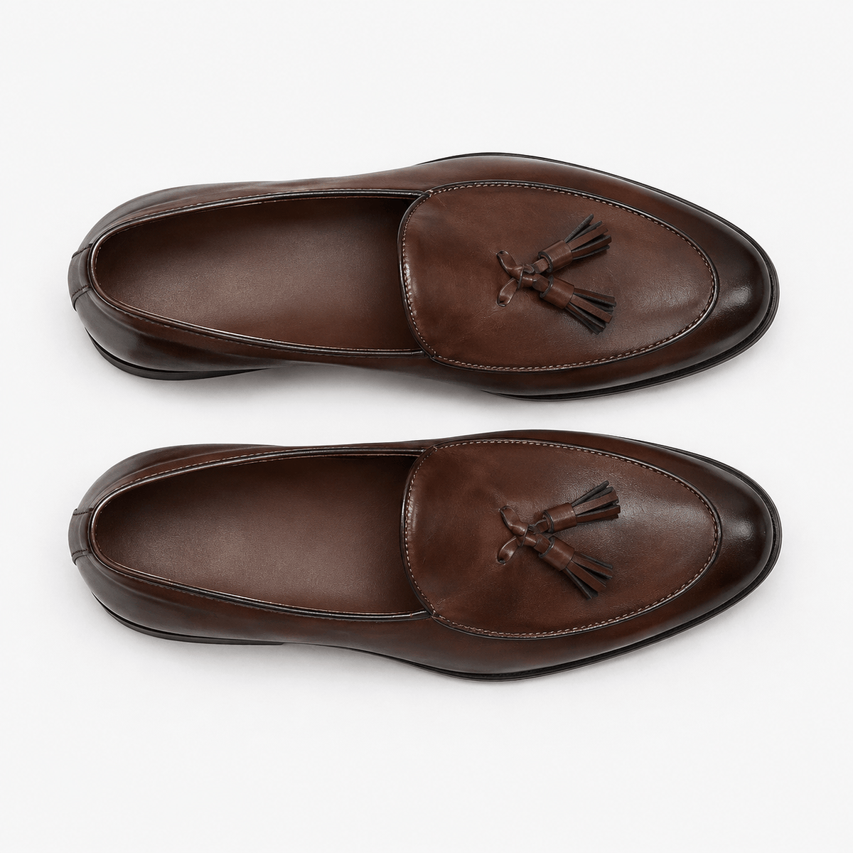 Comptoir du Mocassin Mocassins habillés homme marron à pompons