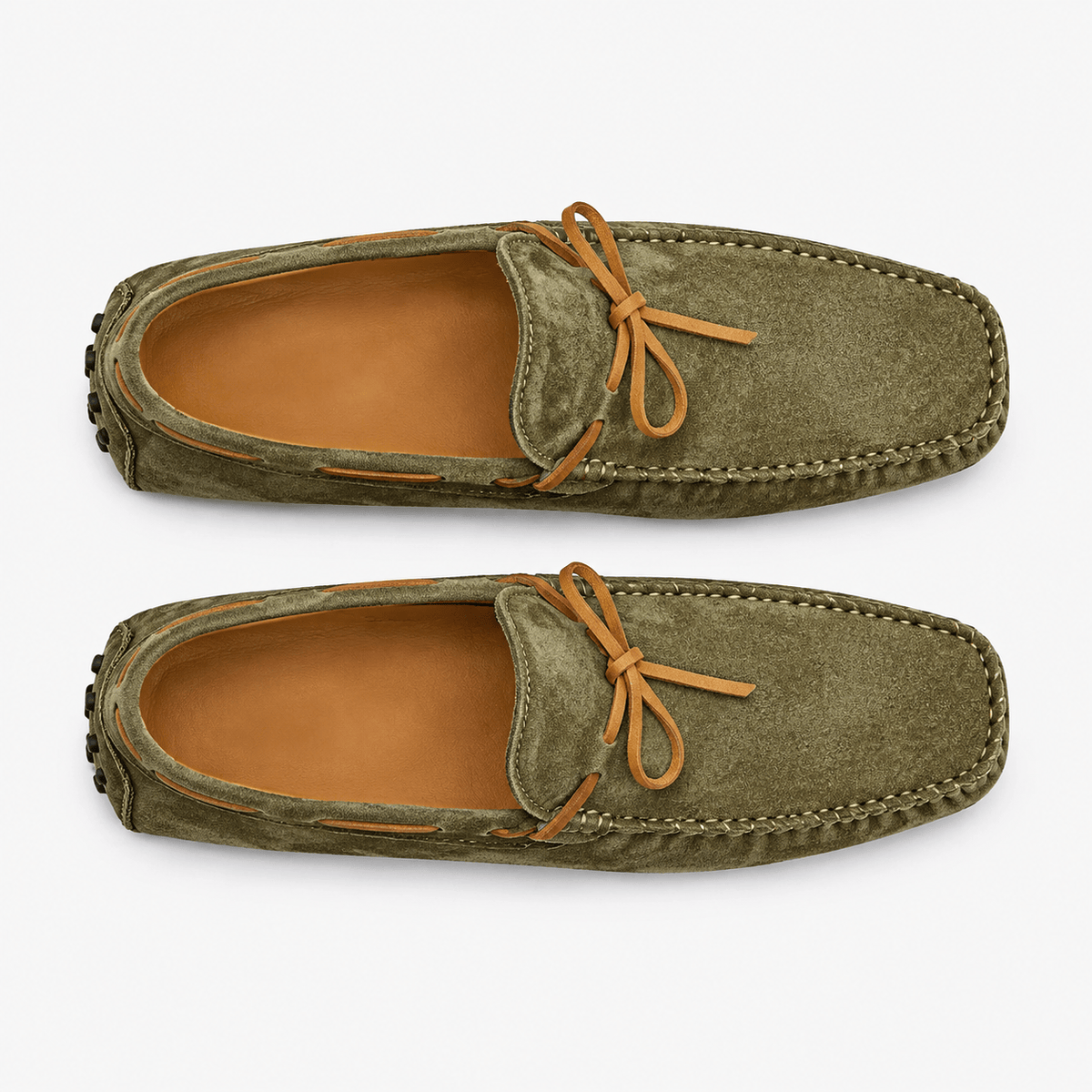 Comptoir du Mocassin Mocassins Homme Bateau Vert Kaki