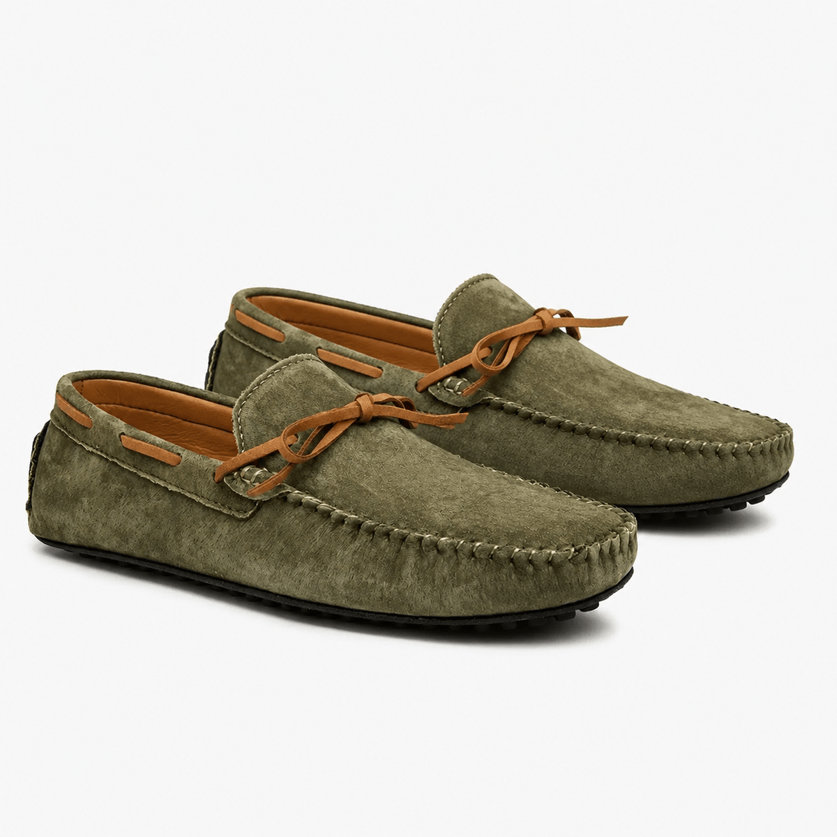 Comptoir du Mocassin Mocassins Homme Bateau Vert Kaki