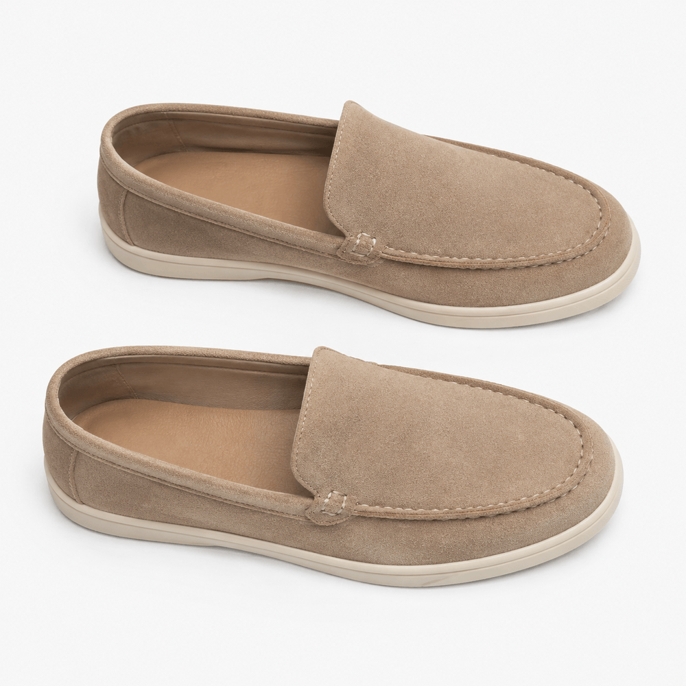 Comptoir du Mocassin Mocassins homme Daim habillés beige