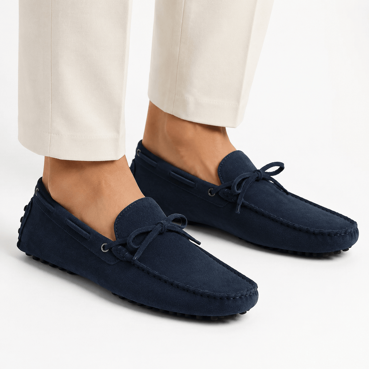 Comptoir du Mocassin Mocassins Homme en cuir bleu marine