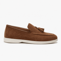 Comptoir du Mocassin Mocassins homme en cuir marron à pompons
