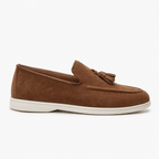 Comptoir du Mocassin Mocassins homme en cuir marron à pompons