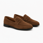 Comptoir du Mocassin Mocassins Homme en Suède Marron