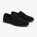Comptoir du Mocassin Mocassins Homme en Suède Noir style preppy