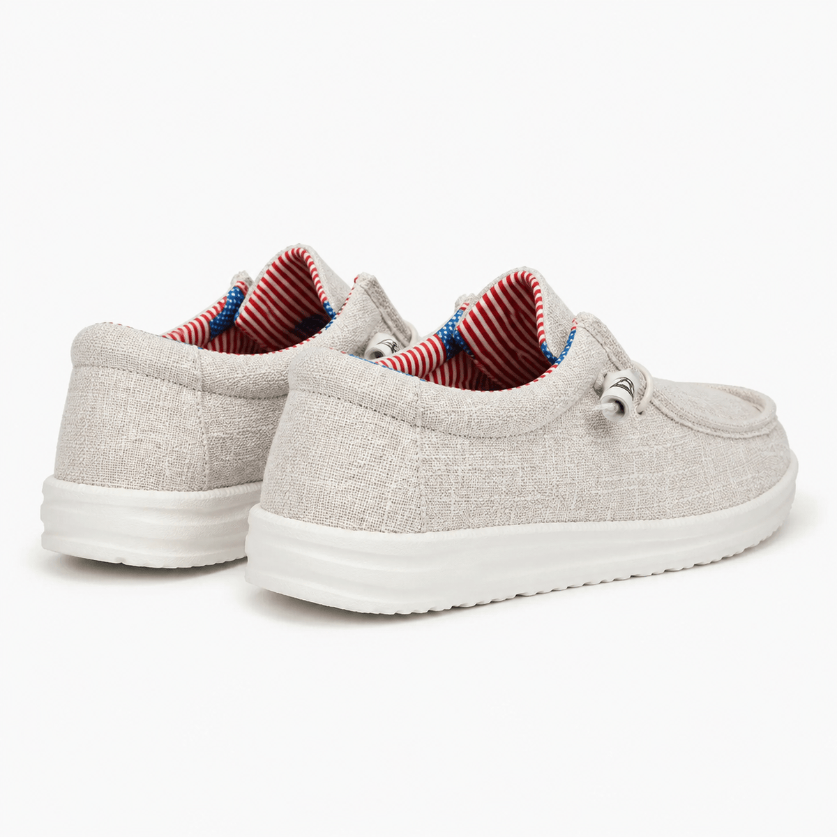 Comptoir du Mocassin Mocassins homme en tissu respirant beige