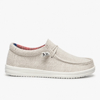Comptoir du Mocassin Mocassins homme en tissu respirant beige