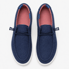 Comptoir du Mocassin Mocassins Homme en Toile Bleu