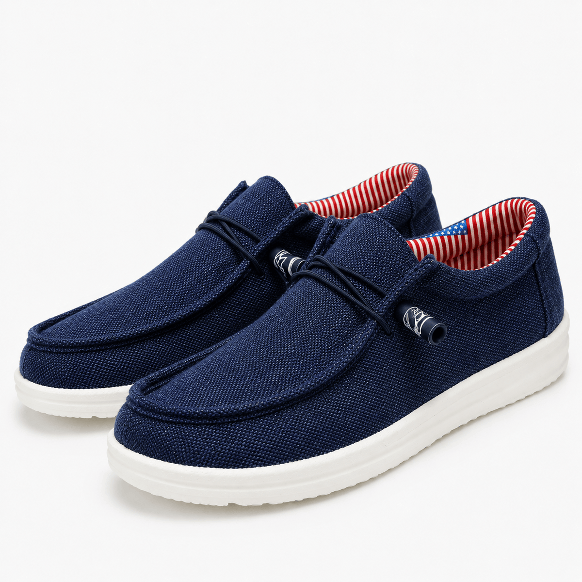 Comptoir du Mocassin Mocassins Homme en Toile Bleu