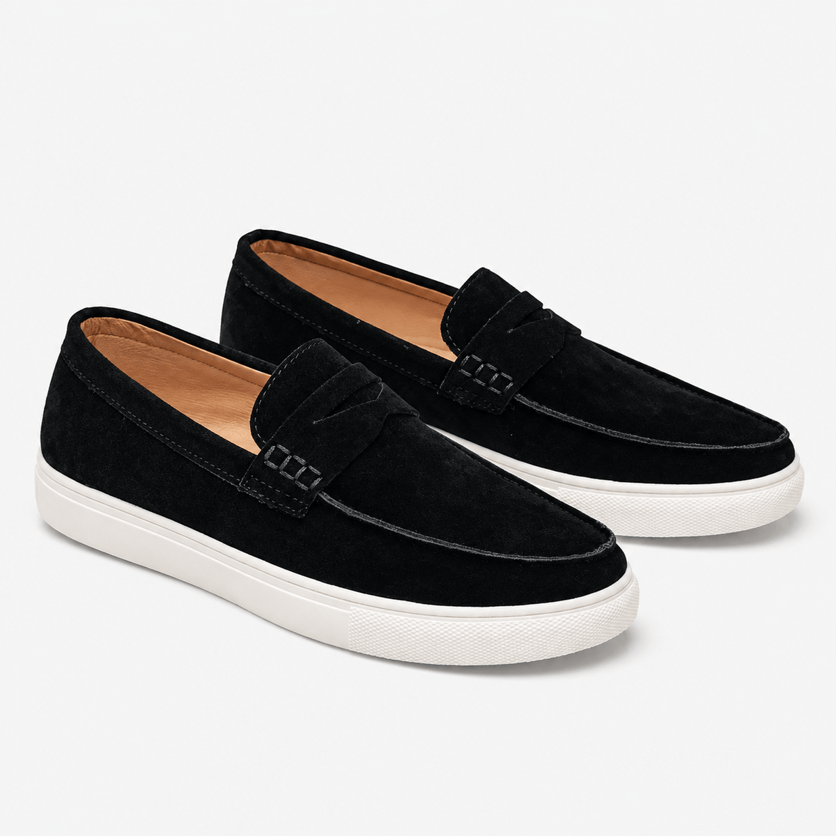 Comptoir du Mocassin Mocassins Homme Noir à Semelle Épaisse