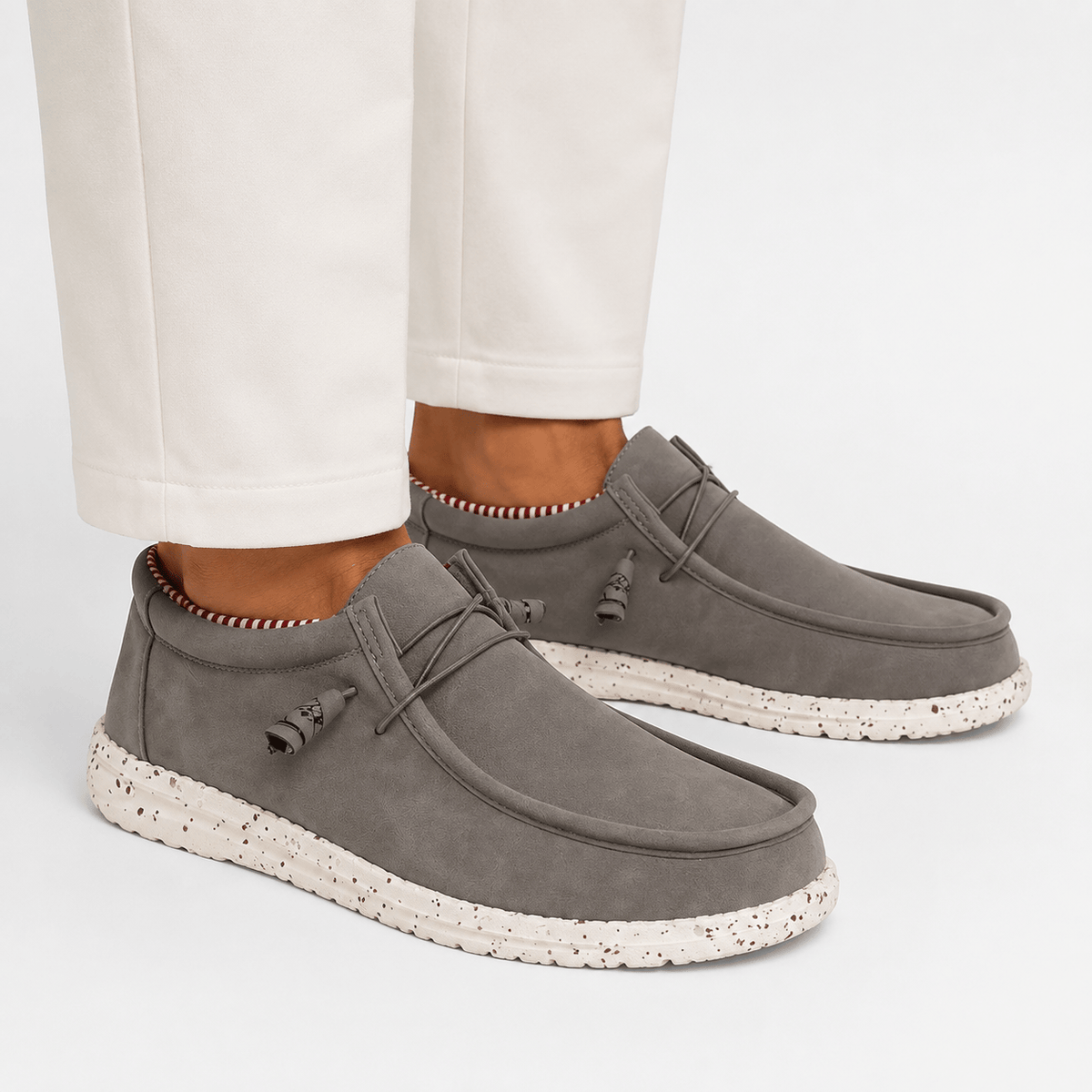 Comptoir du Mocassin Mocassins Homme Souples Gris