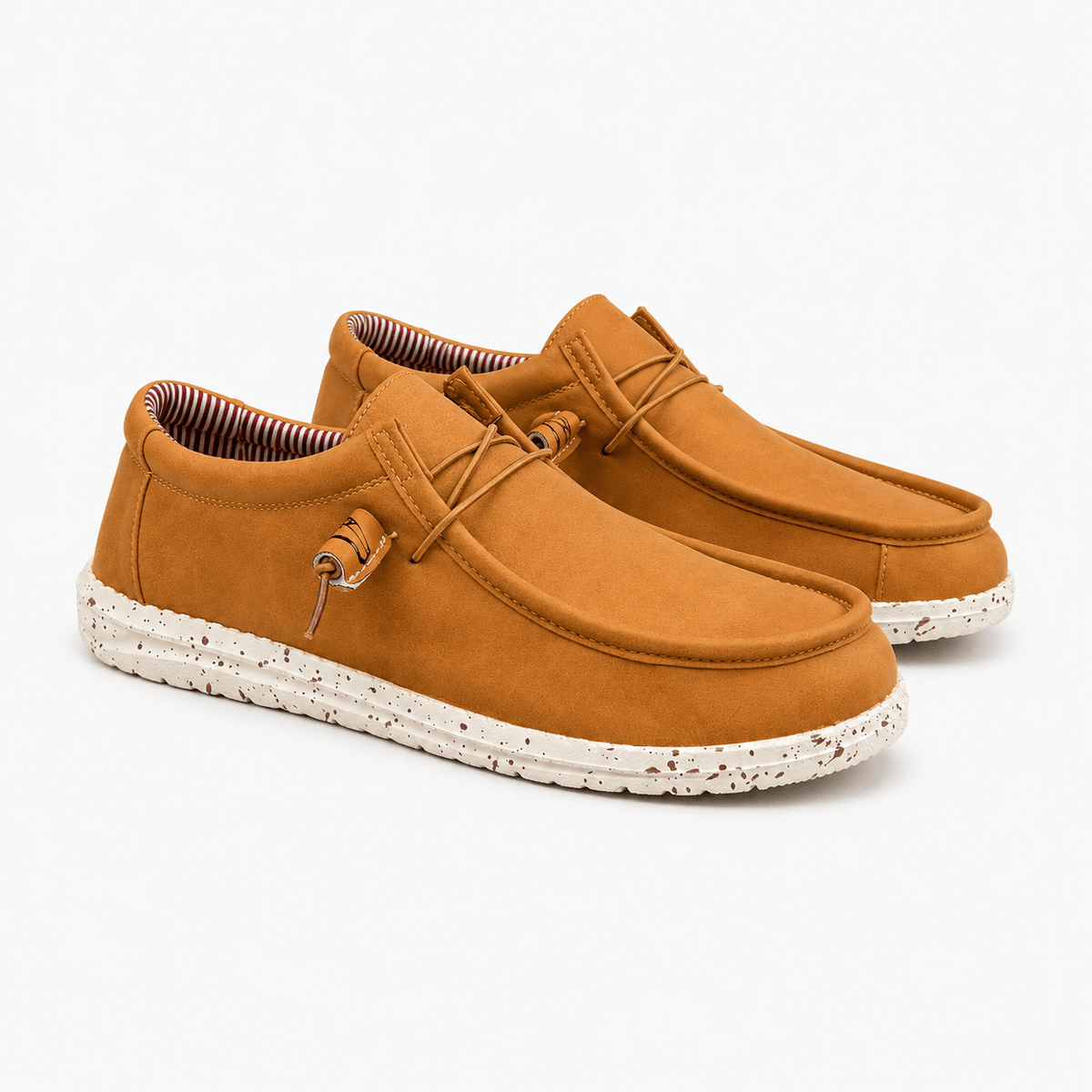 Comptoir du Mocassin Mocassins Homme Souples Orange