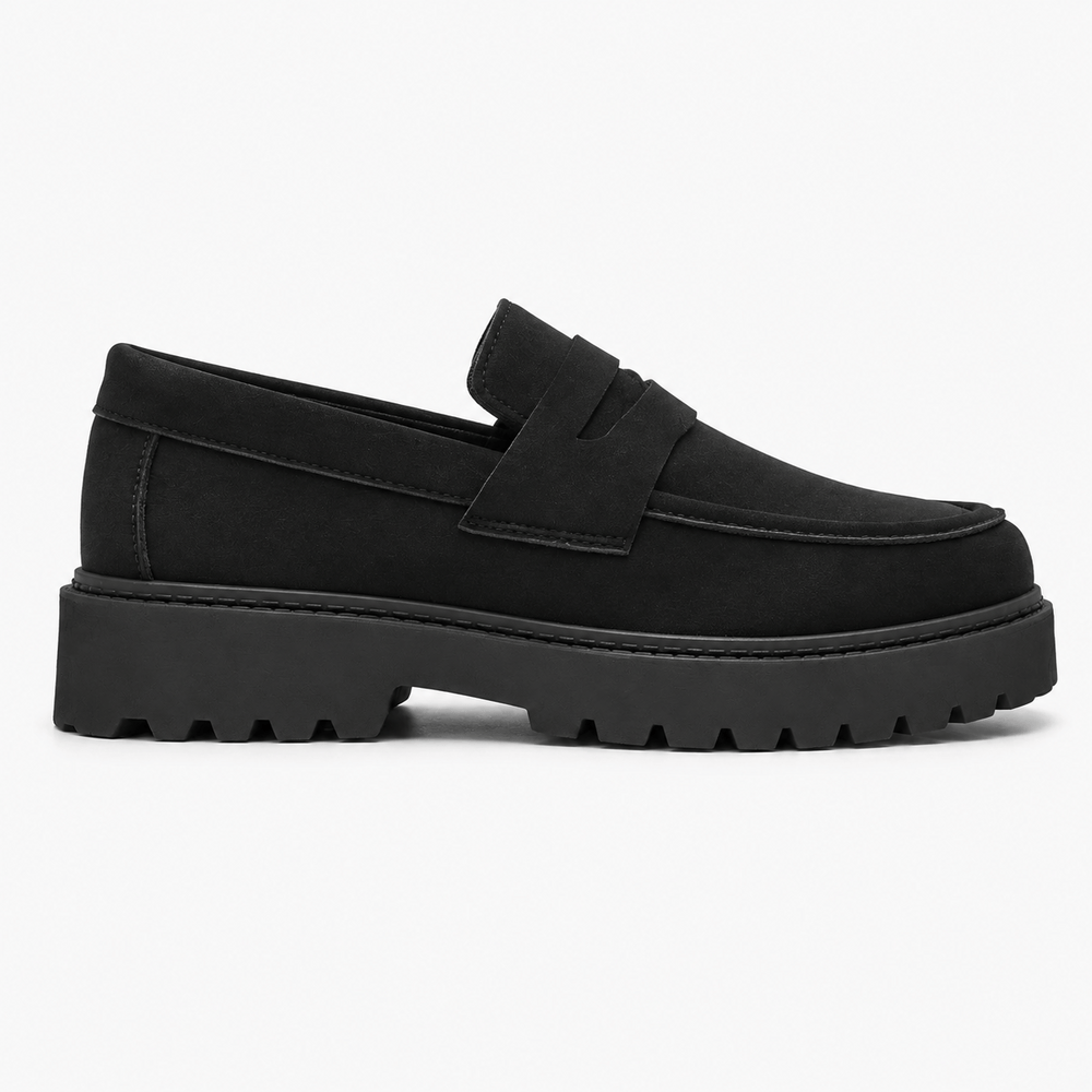 Comptoir du Mocassin Mocassins Homme Suede Noir Chunky