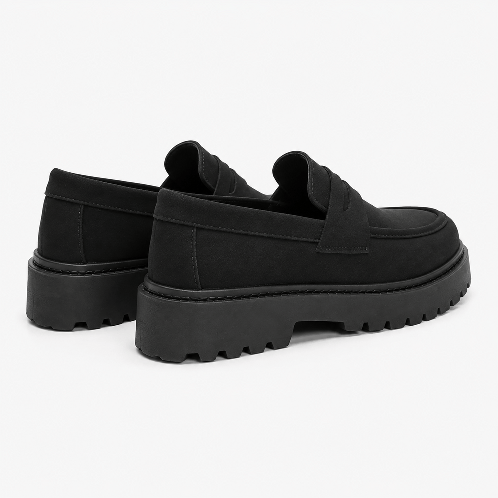 Comptoir du Mocassin Mocassins Homme Suede Noir Chunky