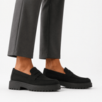 Comptoir du Mocassin Mocassins Homme Suede Noir Chunky