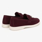 Comptoir du Mocassin Mocassins Homme Vintage Bordeaux à Talon Plat