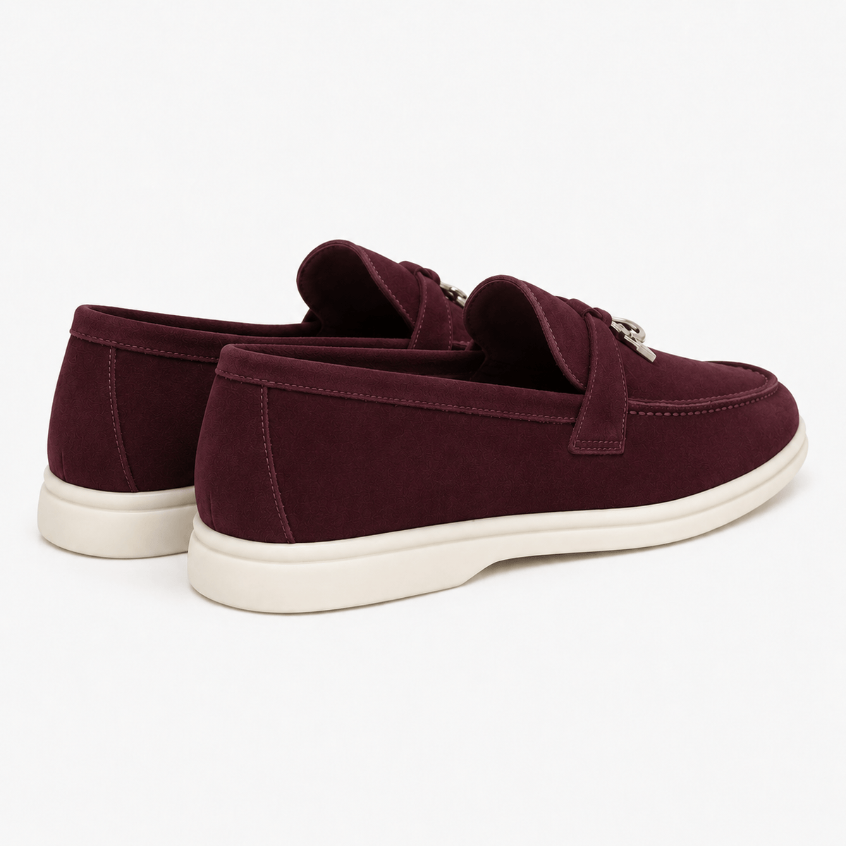 Comptoir du Mocassin Mocassins Homme Vintage Bordeaux à Talon Plat