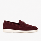 Comptoir du Mocassin Mocassins Homme Vintage Bordeaux à Talon Plat