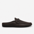 Comptoir du Mocassin Mocassins Mules homme en cuir marron à enfiler