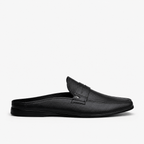Comptoir du Mocassin Mocassins Mules Homme en Cuir Noir